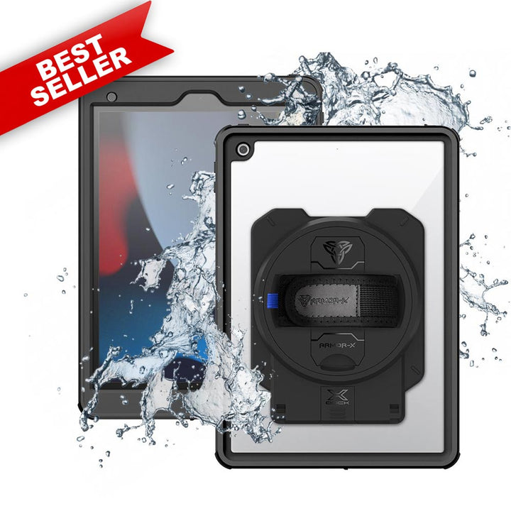 ARMOR-X iPad 10.2 (7th & 8th & 9th Gen.) 2019 / 2020 / 2021 waterproof case. iPad 10.2 (7th & 8th & 9th Gen.) 2019 / 2020 / 2021 shockproof cases. iPad 10.2 (7th & 8th & 9th Gen.) 2019 / 2020 / 2021 Military-Grade rugged cover.
