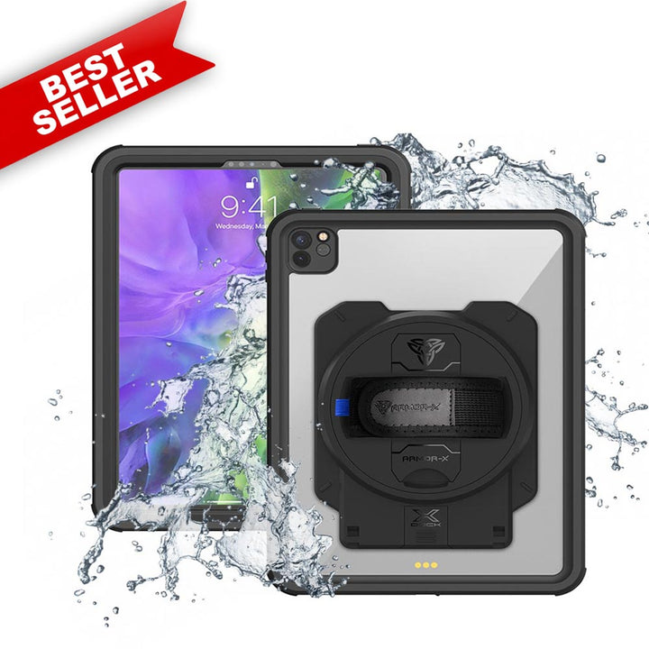 ARMOR-X iPad Pro 11 ( 2nd Gen ) 2020 waterproof case. iPad Pro 11 ( 2nd Gen ) 2020 shockproof cases. iPad Pro 11 ( 2nd Gen ) 2020 Military-Grade rugged cover.