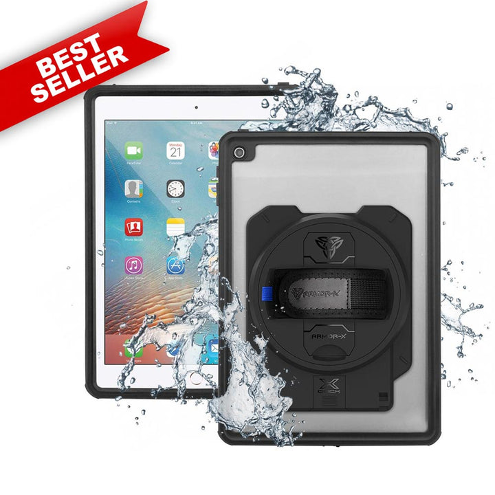 ARMOR-X iPad Pro 9.7 2016 waterproof case. iPad Pro 9.7 2016 shockproof cases. iPad Pro 9.7 2016 Military-Grade rugged cover.
