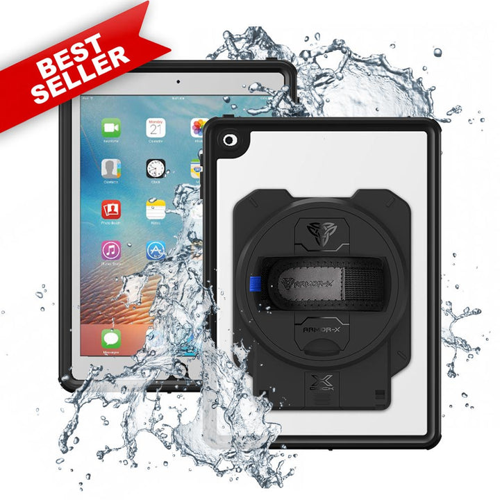 MAN-A7S | iPad 9.7 ( 5th / 6th Gen. ) 2017 / 2018 | IP68 Waterproof, Shock & Dust Proof Case With X-DOCK Modular Eco-System