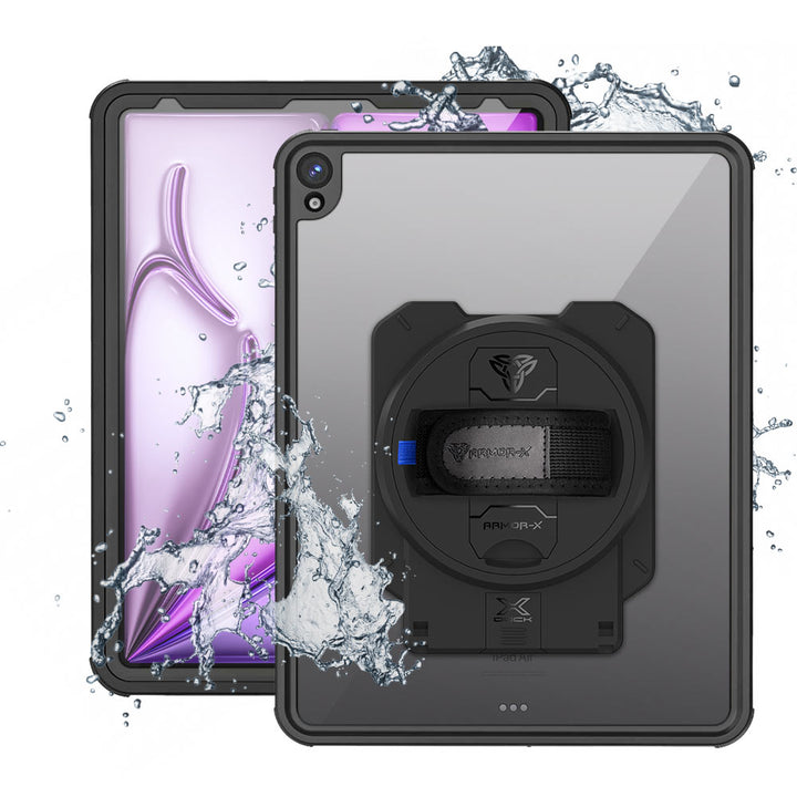 ARMOR-X iPad Air 13 ( M2 ) waterproof case. iPad Air 13 ( M2 ) shockproof cases. iPad Air 13 ( M2 ) Military-Grade rugged cover.