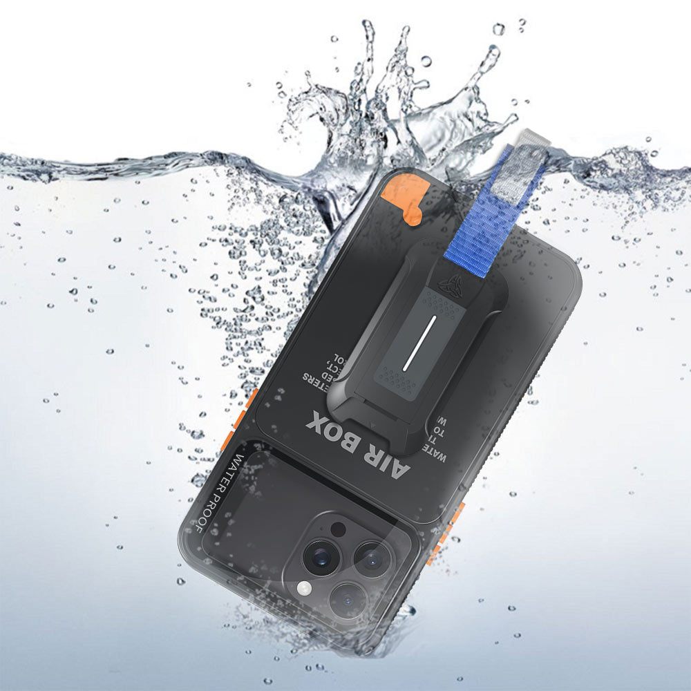 ARMOR-X Universal Waterproof Case only compatible with iPhone 6.7". IP68 Waterproof with fully submergible to 6.6' / 2 m for 30 min.