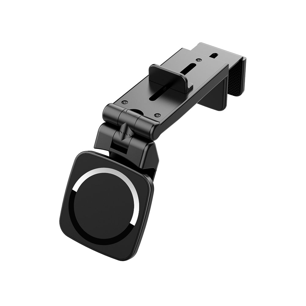 ARMOR-X foldable clamp MagSafe mount (without charger) for high-speed rail tray table for phone.