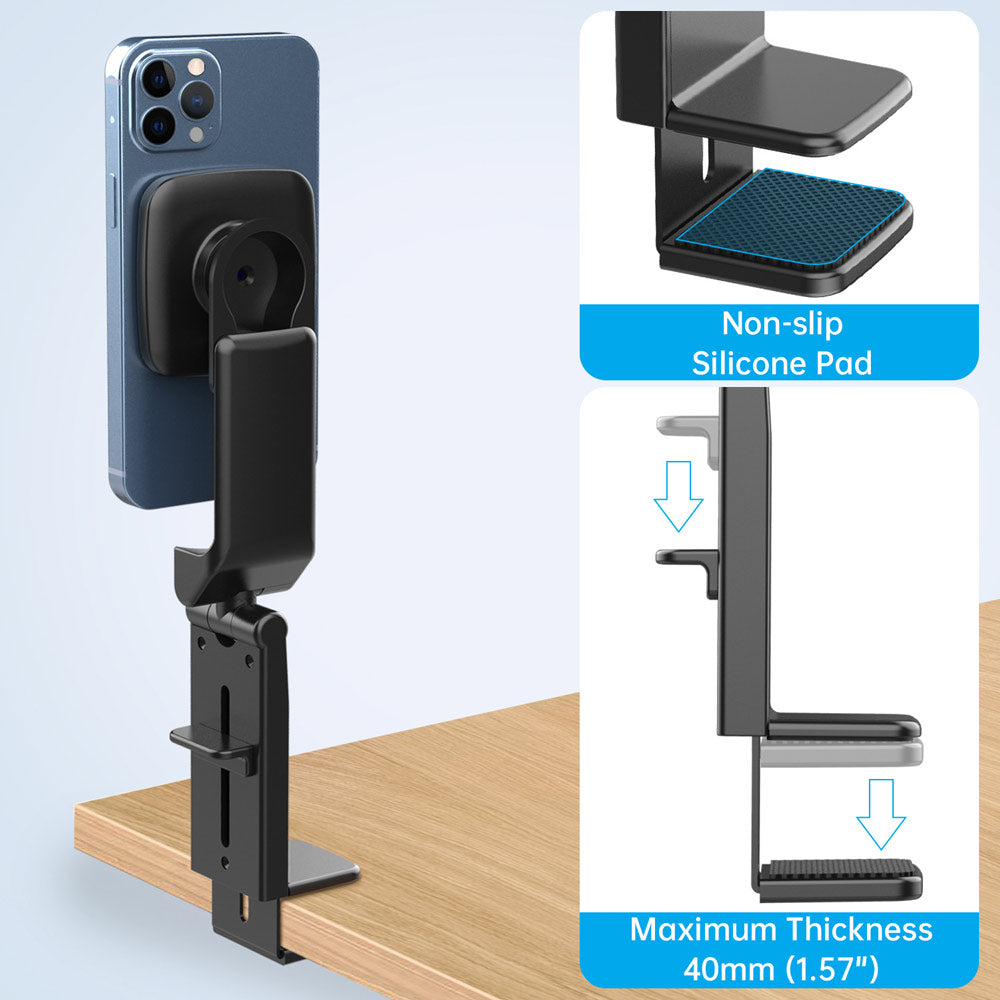 MGS-HSR01 | Foldable Clamp MagSafe Mount (without Charger) | Design for iPhone