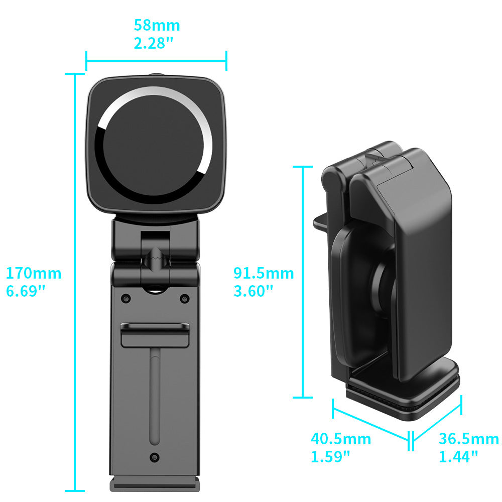 MGS-HSR01 | Foldable Clamp MagSafe Mount (without Charger) | Design for iPhone