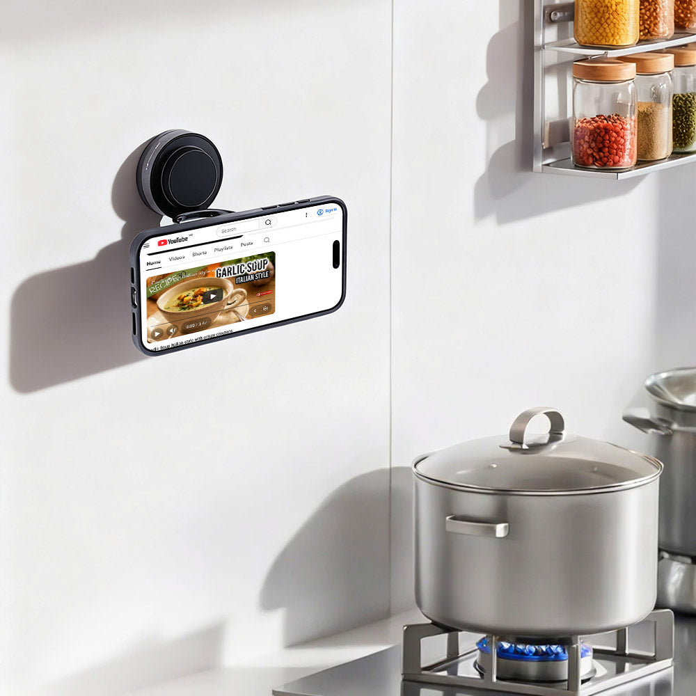 MGS-T28-2 | Vacuum-lock Suction Magnetic Mount (without Charger) | Design for iPhone & Smartphone