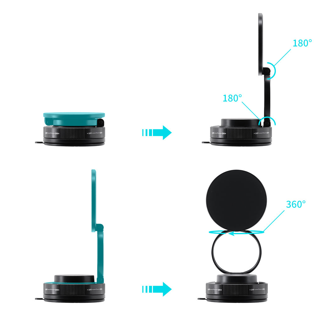 MGS-T28-2 | Vacuum-lock Suction Magnetic Mount (without Charger) | Design for iPhone & Smartphone