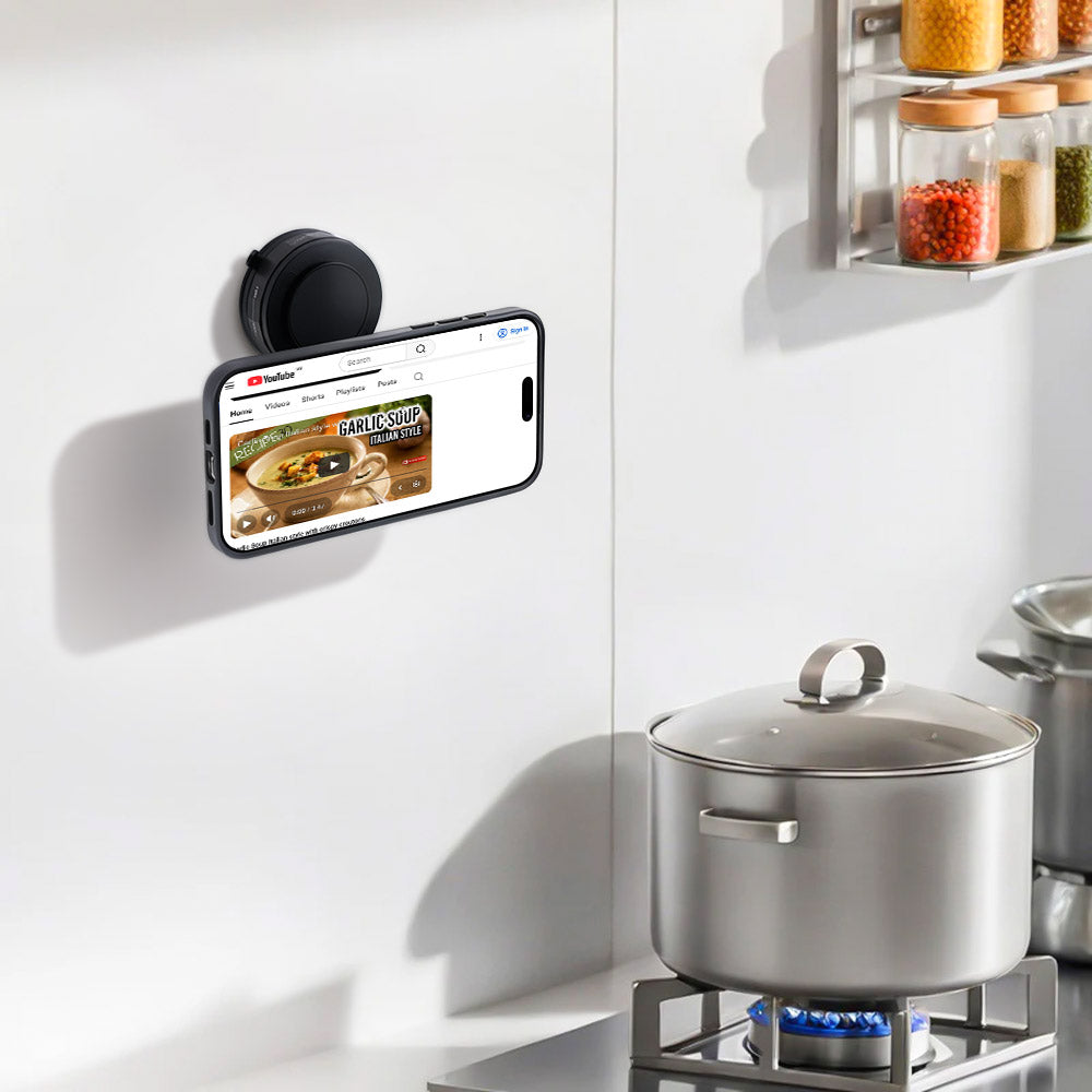 MGS-T30-2 | Vacuum-lock Suction Magnetic Mount (without Charger) | Design for iPhone & Smartphone