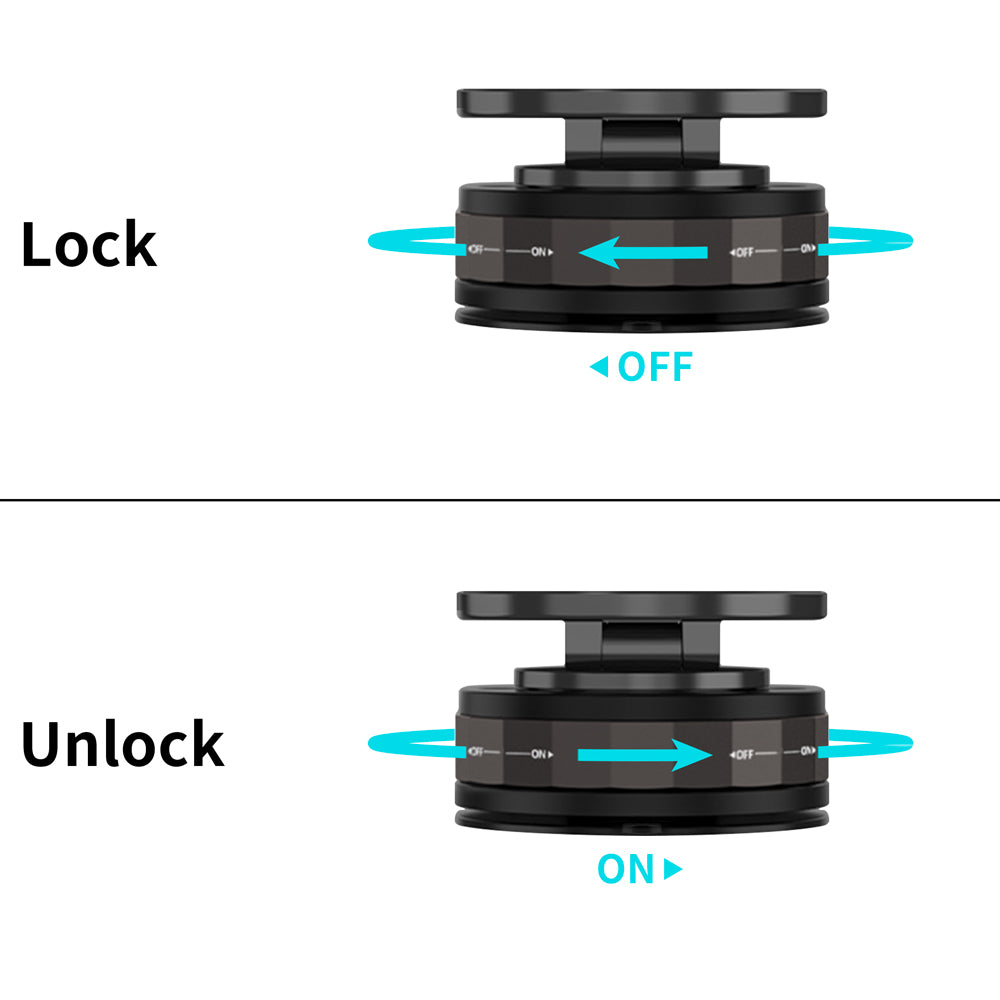 MGS-T30-2 | Vacuum-lock Suction Magnetic Mount (without Charger) | Design for iPhone & Smartphone