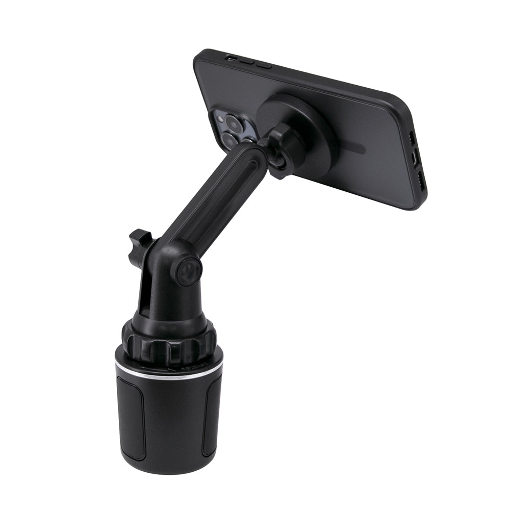 MGS-X107 | Phone Cup Holder For Car MagSafe 15W Fast Charger Mount | Design for iPhone