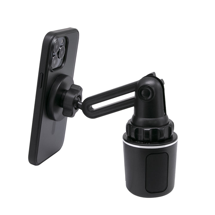 MGS-X107 | Phone Cup Holder For Car MagSafe 15W Fast Charger Mount | Design for iPhone