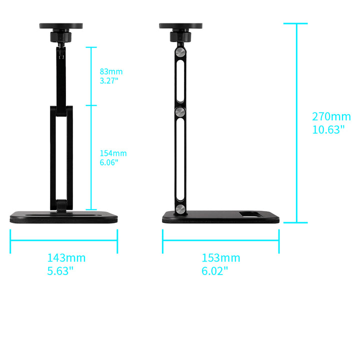 MGS-X142 | Adjustable Foldable Desktop MagSafe 15W Fast Charger Mount | Design for iPhone