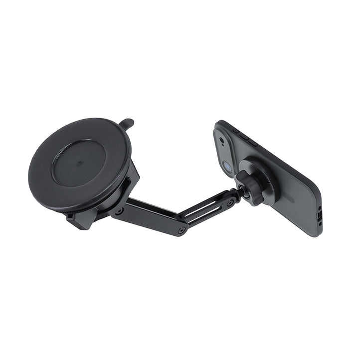 MGS-X184 | Foldable Suction Mount | MagSafe / Pixelsnap 15W Fast Charger | Design for iPhone & Smartphone