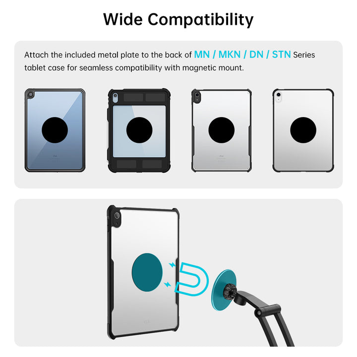 MGT-X122 | Gooseneck Suction Mount | Magnetic Mount | Design for iPad, Galaxy Tab & Tablet