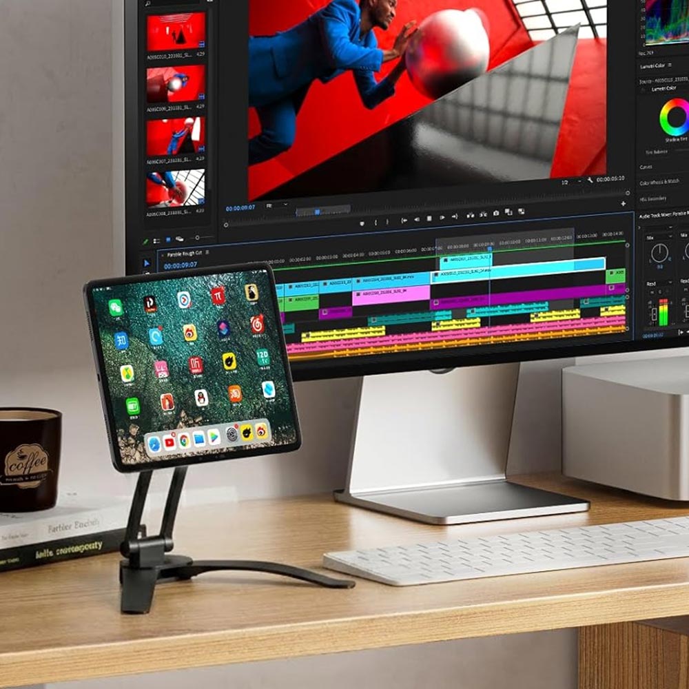 MGT-C01 | 3-in-1 Tablet Adjustable Wall & Desktop Stand | Magnetic