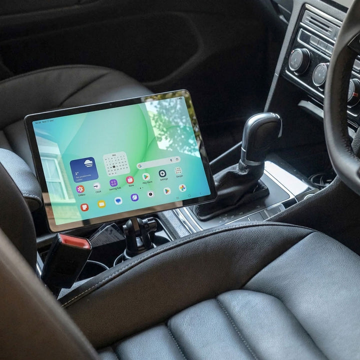MGT-X107 | Cup Holder Mount For Car | Magnetic Mount | Design for iPad, Galaxy Tab &amp; Tablet
