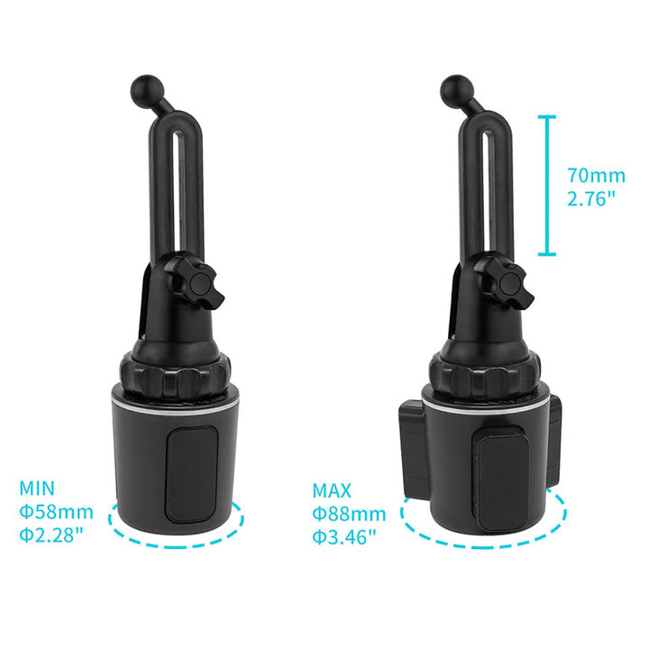 MGT-X107 | Cup Holder Mount For Car | Magnetic Mount | Design for iPad, Galaxy Tab &amp; Tablet