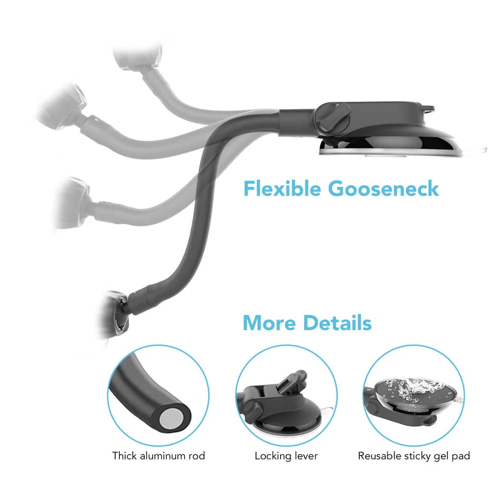 MGT-X122 | Gooseneck Suction Mount | Magnetic Mount | Design for iPad, Galaxy Tab & Tablet