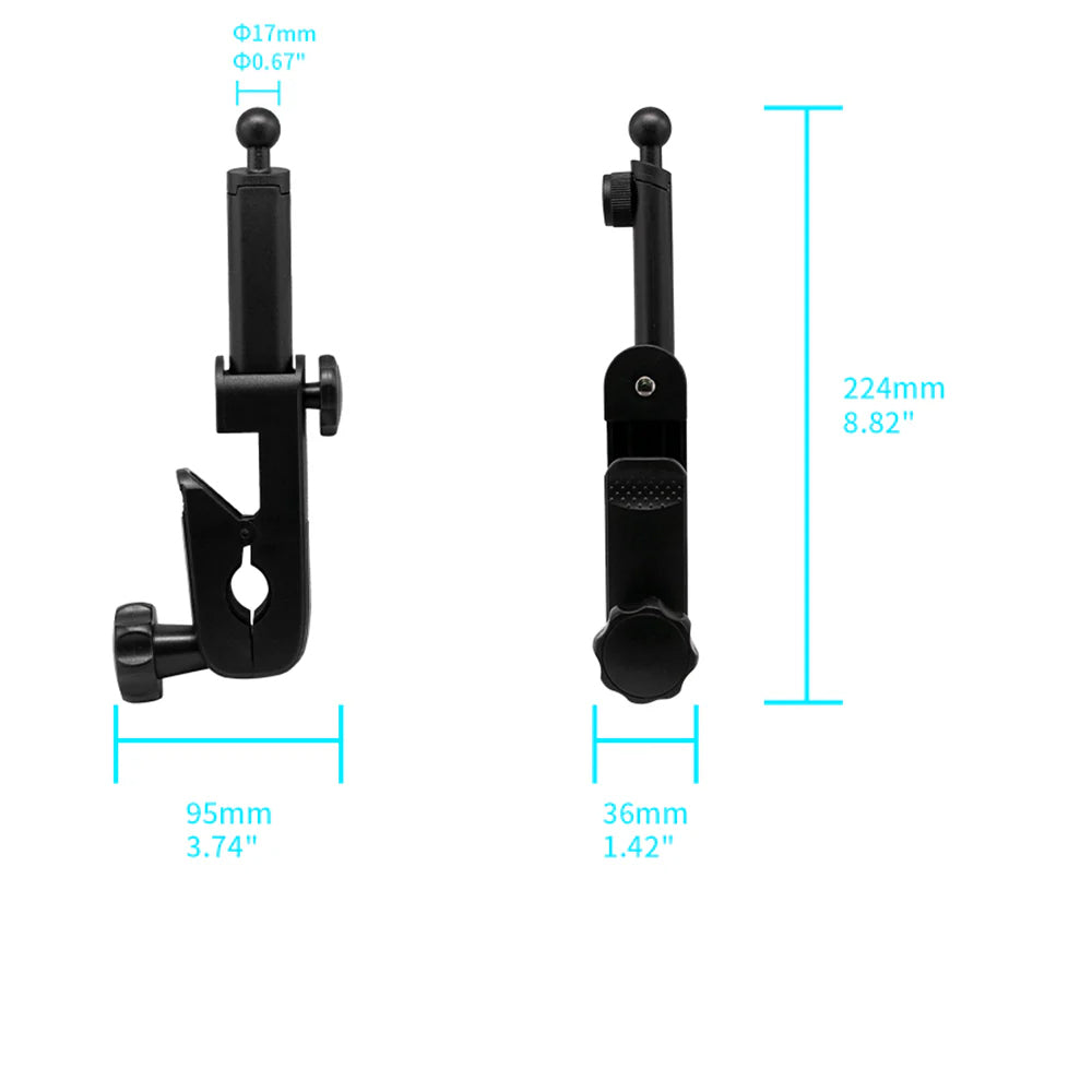 MGT-X140 | Microphone Stand Clamp | Magnetic Mount | Design for iPad, Galaxy Tab & Tablet