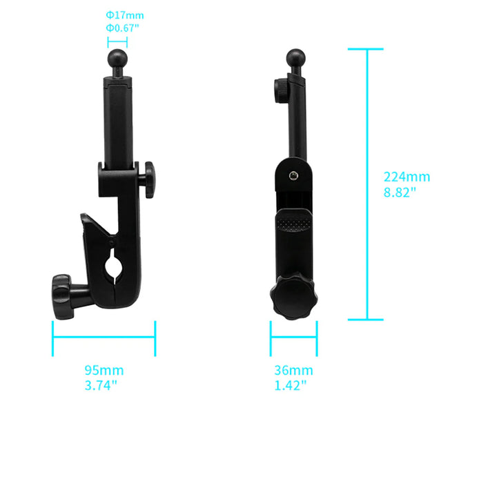 MGT-X140 | Microphone Stand Clamp | Magnetic Mount | Design for iPad, Galaxy Tab & Tablet