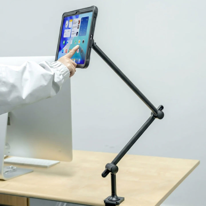 MGT-X141 | Aluminium Adjustable Arm Clamp | Magnetic Mount | Design for iPad, Galaxy Tab & Tablet