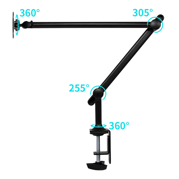 MGT-X141 | Aluminium Adjustable Arm Clamp | Magnetic Mount | Design for iPad, Galaxy Tab & Tablet