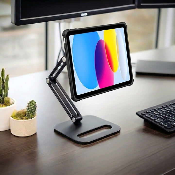 MGT-X142 | Adjustable Foldable Desktop | Magnetic Mount | Design for iPad, Galaxy Tab & Tablet