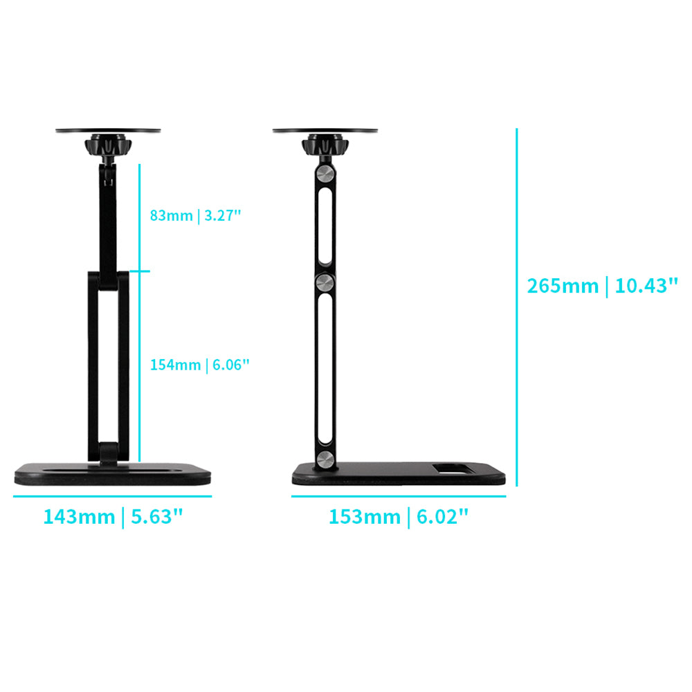 MGT-X142 | Adjustable Foldable Desktop | Magnetic Mount | Design for iPad, Galaxy Tab & Tablet