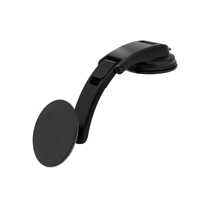 ARMOR-X Folding Arm Suction Cup Mount Magnetic Mount for tablet, great to use on most smooth surfaces, such as dashboards, windshields, countertops, desks and so on.