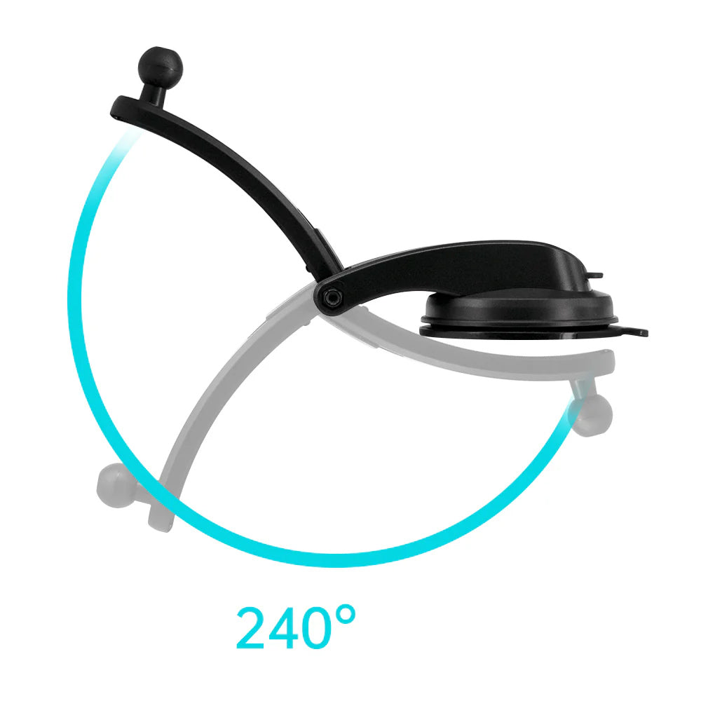 MGT-X144 | Folding Arm Suction Cup Mount | Magnetic Mount | Design for iPad, Galaxy Tab &amp; Tablet