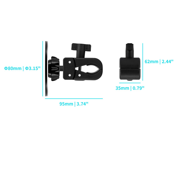 MGT-X146 | Quick Release Handlebar Mount | Magnetic Mount | Design for iPad, Galaxy Tab & Tablet