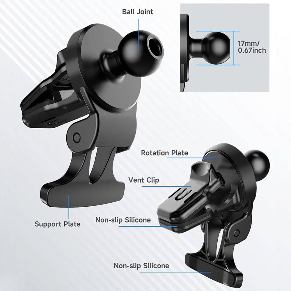 MGT-X147 | Car Air Vent Clip | Magnetic Mount | Design for iPad, Galaxy Tab &amp; Tablet