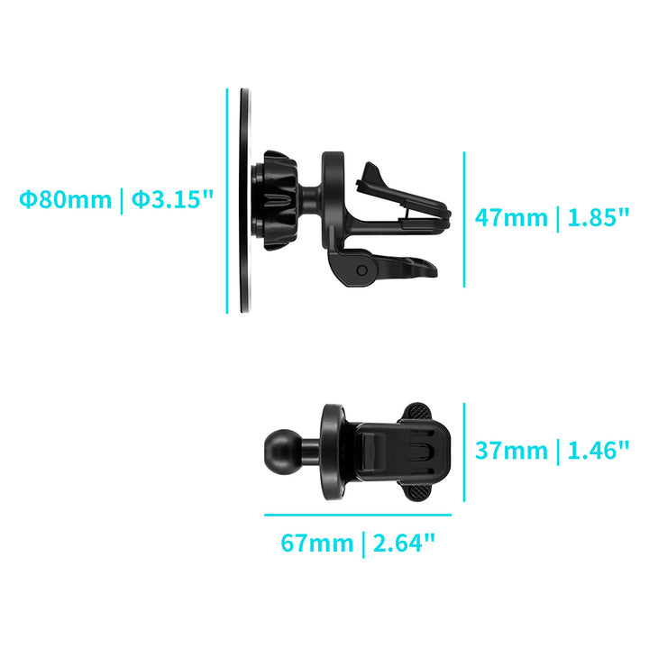 MGT-X147 | Car Air Vent Clip | Magnetic Mount | Design for iPad, Galaxy Tab &amp; Tablet