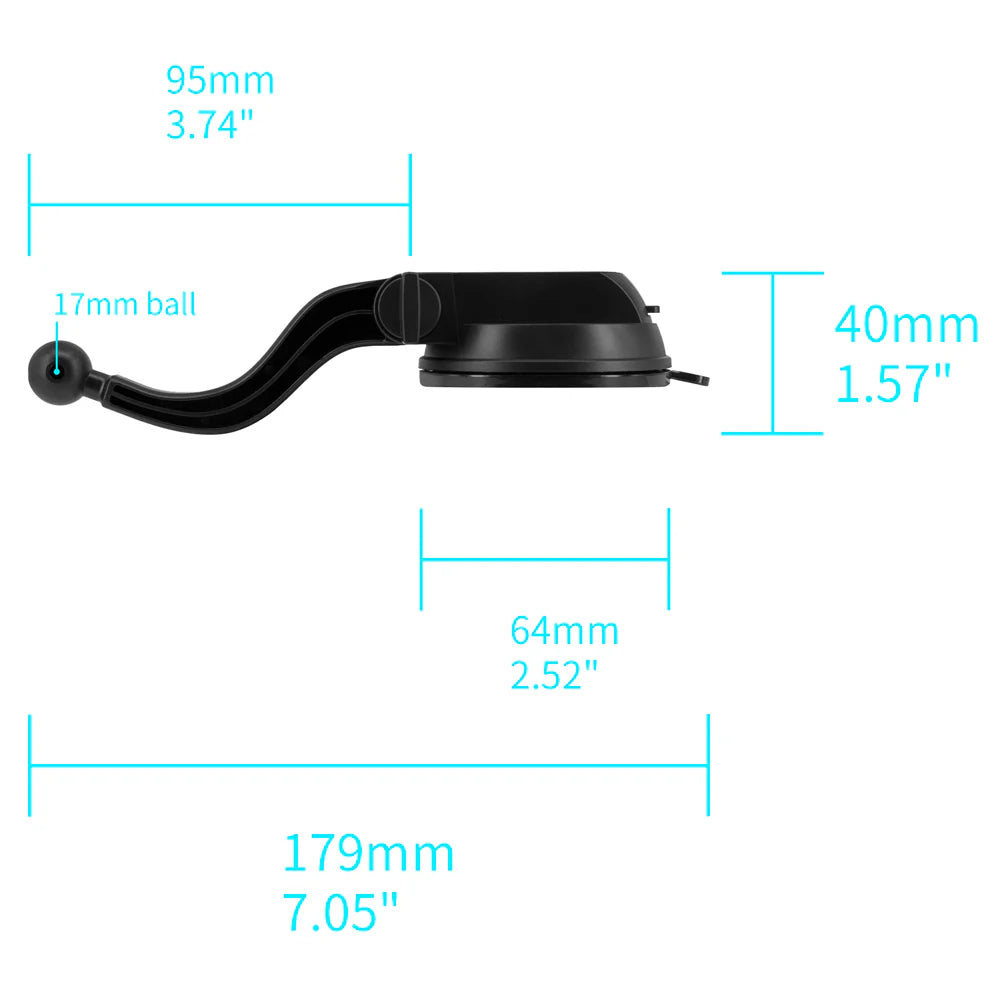 MGT-X150 | Car Suction Cup Mount | Magnetic Mount | Design for iPad, Galaxy Tab &amp; Tablet