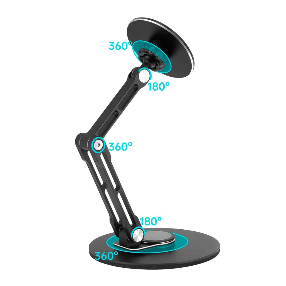 MGT-X154 | Adjustable Foldable Swivel Desktop | Magnetic Mount