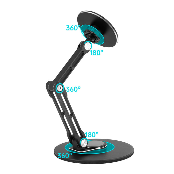 MGT-X154 | Adjustable Foldable Swivel Desktop | Magnetic Mount | Design for iPad, Galaxy Tab & Tablet