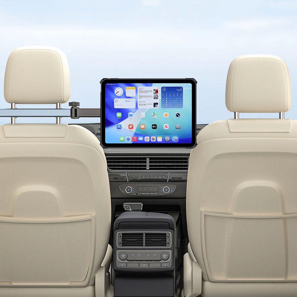 MGT-X155 | Telescopic Arm Back Seat Mount | Magnetic Mount | Design for iPad, Galaxy Tab &amp; Tablet