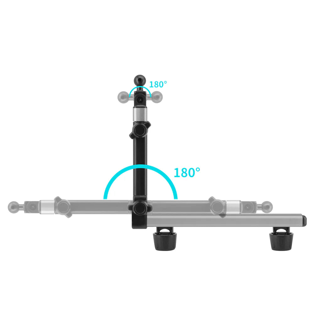 MGT-X155 | Telescopic Arm Back Seat Mount | Magnetic Mount | Design for iPad, Galaxy Tab &amp; Tablet