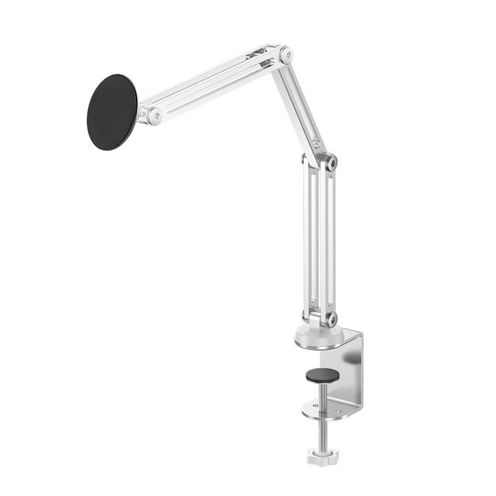 ARMOR-X Aluminium Adjustable Arm Clamp Mount Magnetic Mount for Tablet. Clamp fits desks, kitchen worktops, sideboards, or headboards within 60mm (2.36").
