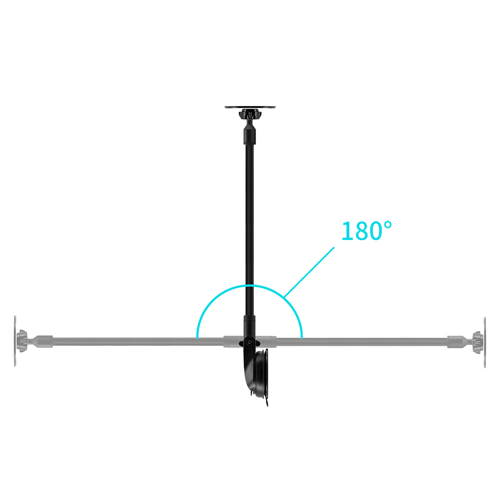 MGT-X172 | Truck / Work Van / Bus Dashboard Extra Long Suction Cup Mount for ELD &amp; Fleets | Magnetic Mount | Design for iPad, Galaxy Tab &amp; Tablet