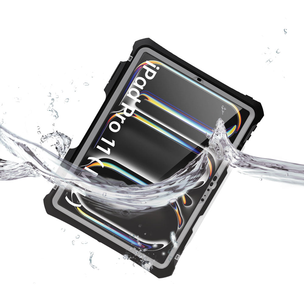 ARMOR-X Apple iPad Pro 11 ( M4 )) Waterproof Case IP68 shock & water proof Cover. IP68 Waterproof with fully submergible to 5' / 1.5 meter.