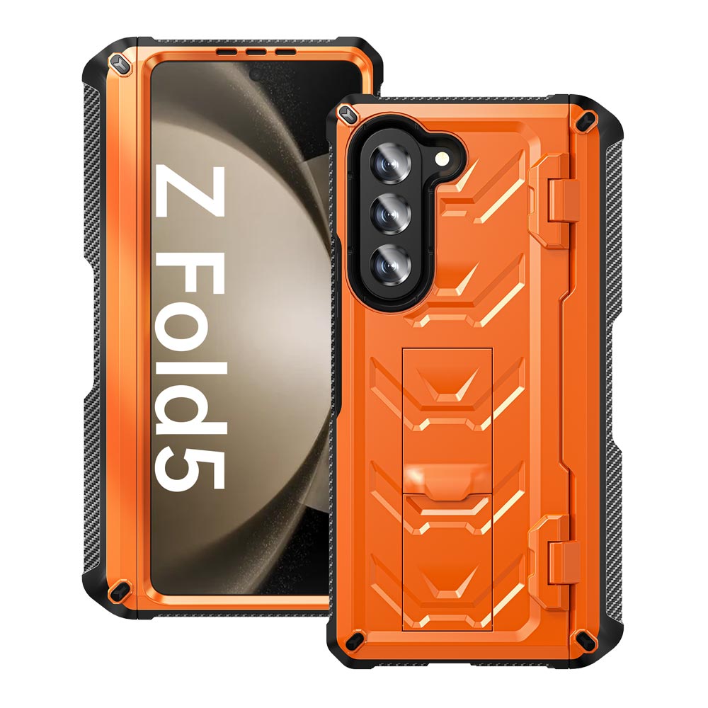 MLN-SS23-ZFOLD5 | Samsung Galaxy Z Fold5 SM-F946 | Military Grade Shockproof Case Orange MLN-SS23-ZFOLD5 | Samsung Galaxy Z Fold5 SM-F946 | Military Grade Shockproof Case Orange
