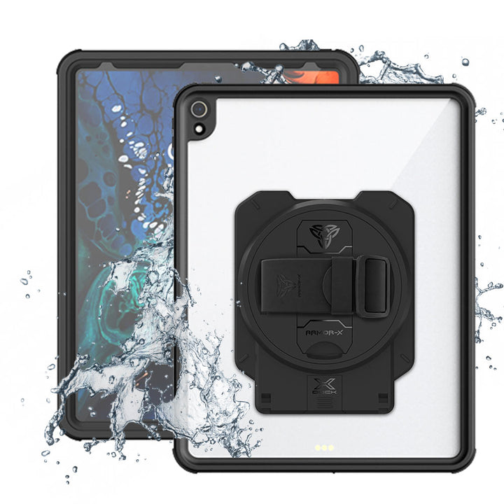 ARMOR-X iPad Pro 12.9 ( 3rd Gen. ) 2018 Healthcare &amp; Medical-Grade IP68 Waterproof Shockproof Case with X-DOCK Modular Mount Eco-System.