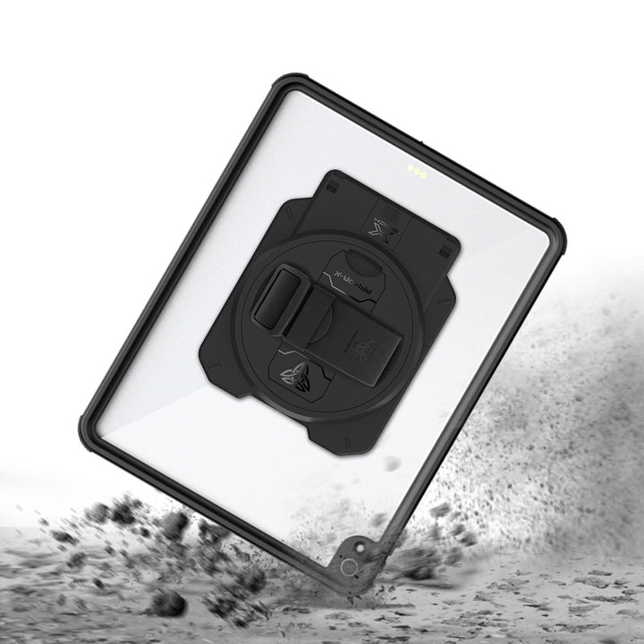 ARMOR-X iPad Pro 12.9 ( 3rd Gen. ) 2018 Healthcare &amp; Medical-Grade IP68 Waterproof Shockproof Case. Withstands drops from up to 3.9 ft (1.2 m) and meets MIL-STD 810H testing standards, protecting your device from accidental falls during busy clinical and industrial workflows.