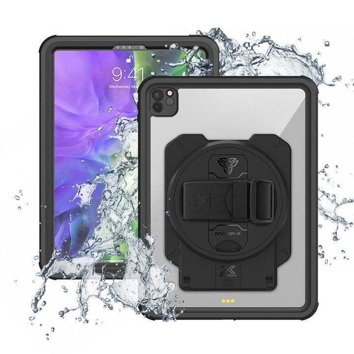 ARMOR-X iPad Pro 11 ( 2nd Gen ) 2020 Healthcare &amp; Medical-Grade IP68 Waterproof Shockproof Case with X-DOCK Modular Mount Eco-System.