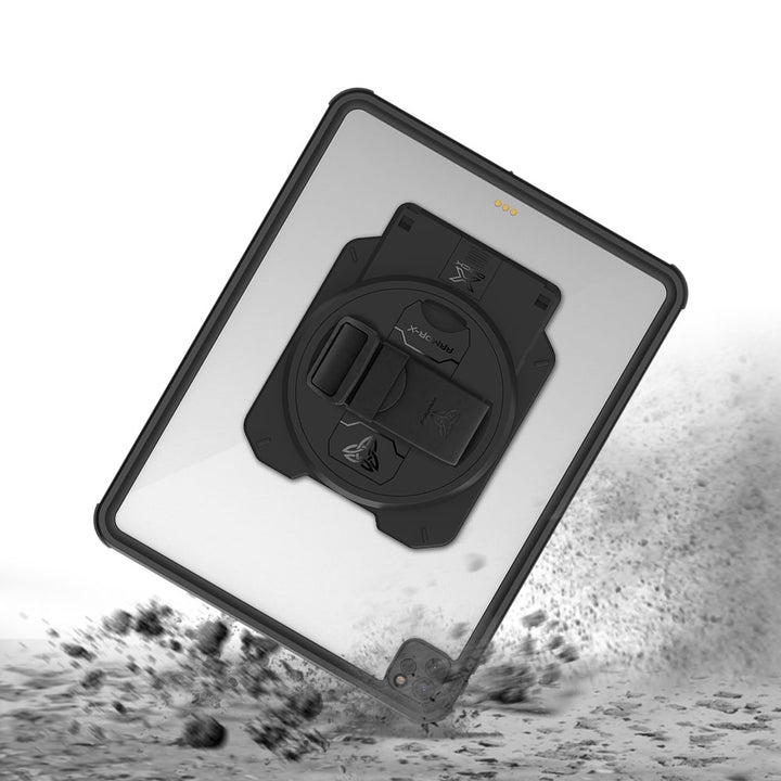 ARMOR-X iPad Pro 12.9 ( 4th Gen ) 2020 Healthcare &amp; Medical-Grade IP68 Waterproof Shockproof Case. Withstands drops from up to 3.9 ft (1.2 m) and meets MIL-STD 810H testing standards, protecting your device from accidental falls during busy clinical and industrial workflows.
