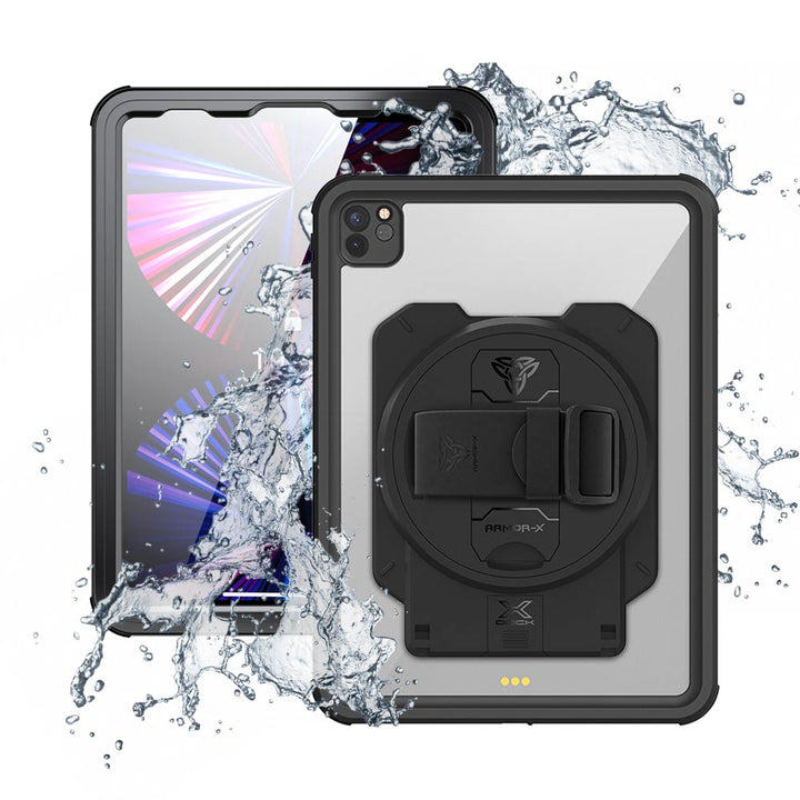 ARMOR-X iPad Pro 11 ( 3rd / 4th Gen ) 2021 / 2022 Healthcare &amp; Medical-Grade IP68 Waterproof Shockproof Case with X-DOCK Modular Mount Eco-System.