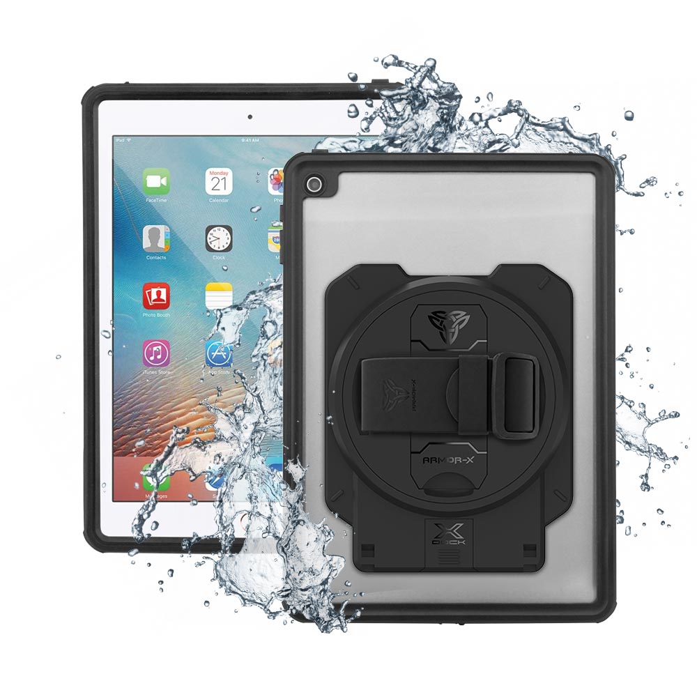 ARMOR-X iPad Air 2 Healthcare &amp; Medical-Grade IP68 Waterproof Shockproof Case with X-DOCK Modular Mount Eco-System.