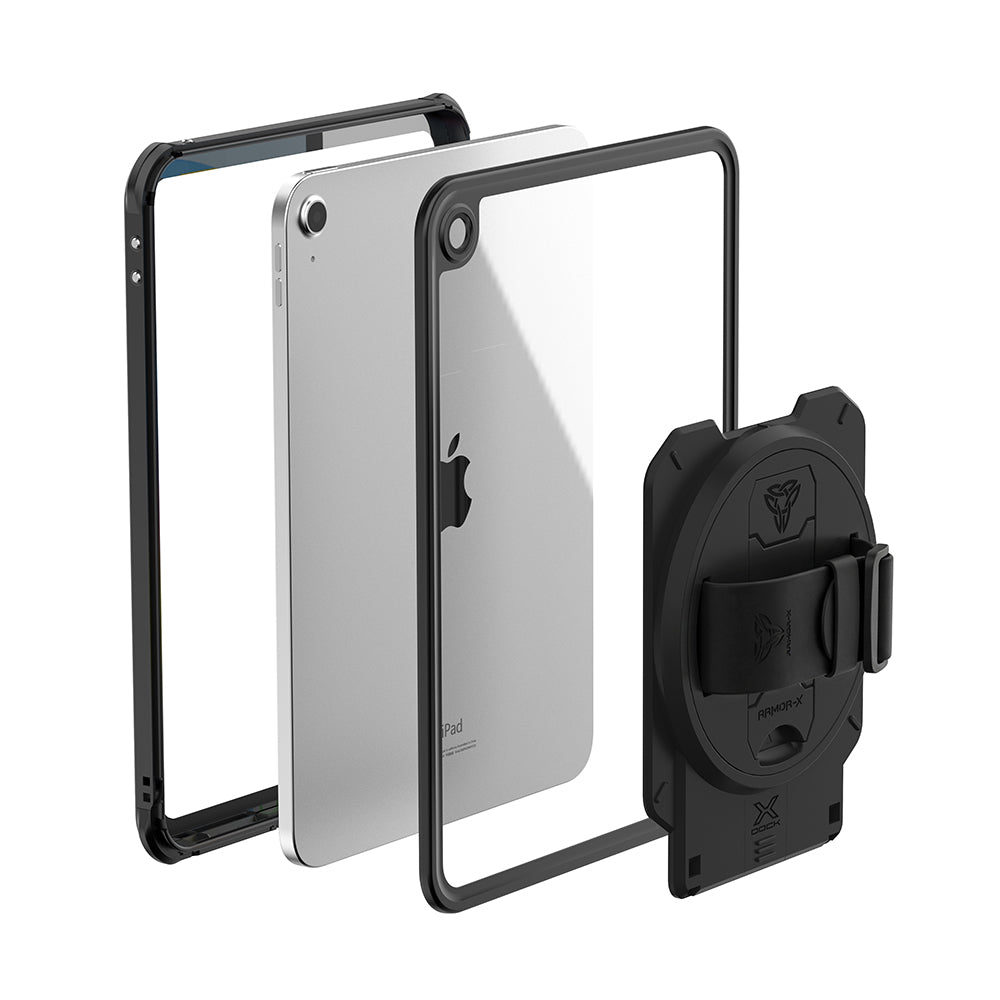 ARMOR-X Healthcare &amp; Medical-Grade IP68 Waterproof Shockproof Case with X-DOCK Modular Mount Eco-System. Precision-engineered full-body design with raised bezels helps protect the screen, camera, edges, and corners from everyday wear.