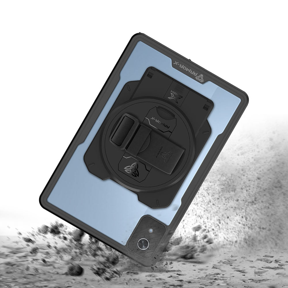 ARMOR-X Lenovo Tab K11 (Gen 2) TB336 Healthcare &amp; Medical-Grade IP68 Waterproof Shockproof Case. Withstands drops from up to 3.9 ft (1.2 m) and meets MIL-STD 810H testing standards, protecting your device from accidental falls during busy clinical and industrial workflows.